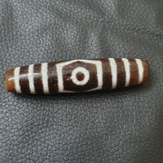 Vintage Tibetan Agate Dzi Bead Amulet - 4 Eye