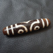 Vintage Tibetan Agate Dzi Bead Amulet - 4 Eye