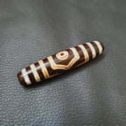 3 eyes bead tibetan dzi bead old amulet agate stone