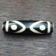 Tibetan Nepalese Himalayan Old Dzi Unique 3 Eye Bead Amulet
