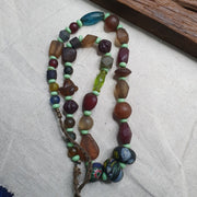 Handmade Antique Style African Glass Bead Strand