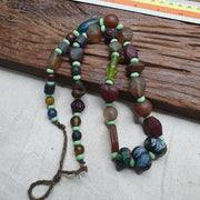 Handmade Antique Style African Glass Bead Strand