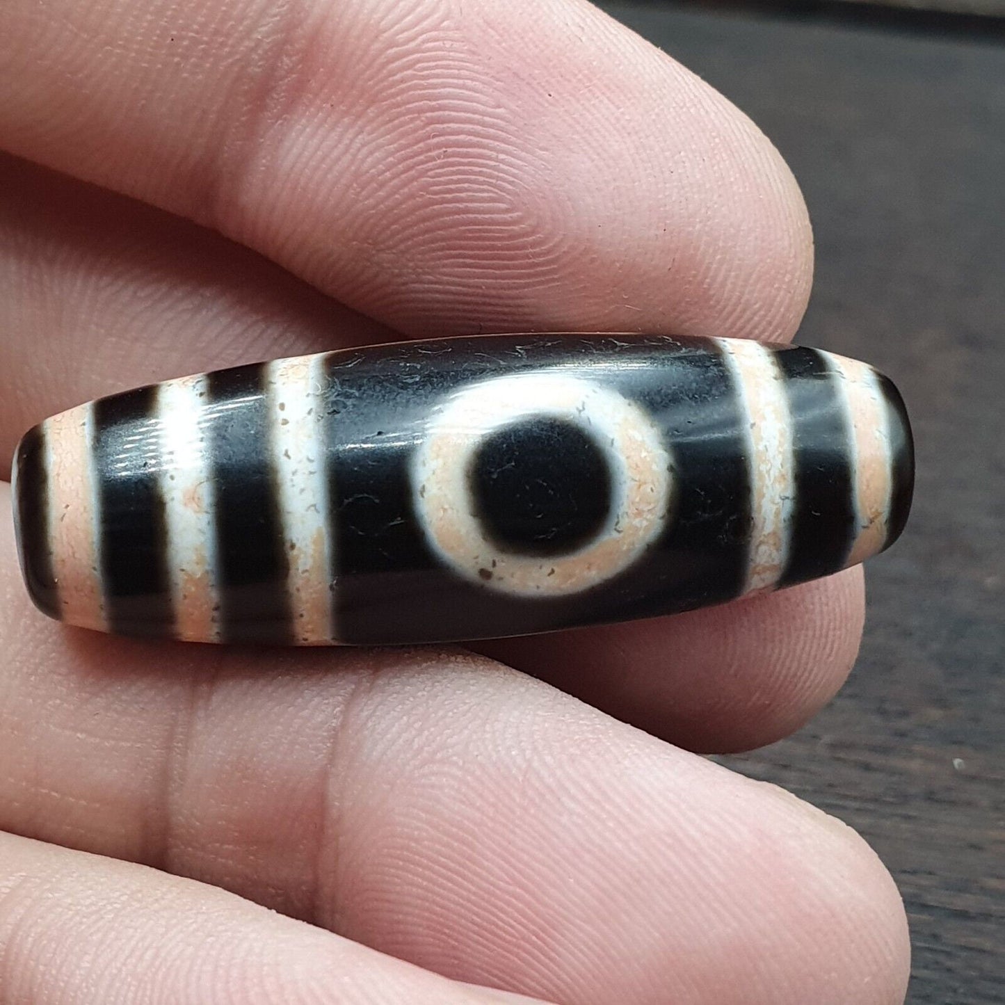 Vintage Indo Tibetan Agate Dzi Bead Amulet