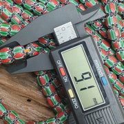 Watermelon Chevron Venetian Glass Bead Strand (9mm, 24 inch)