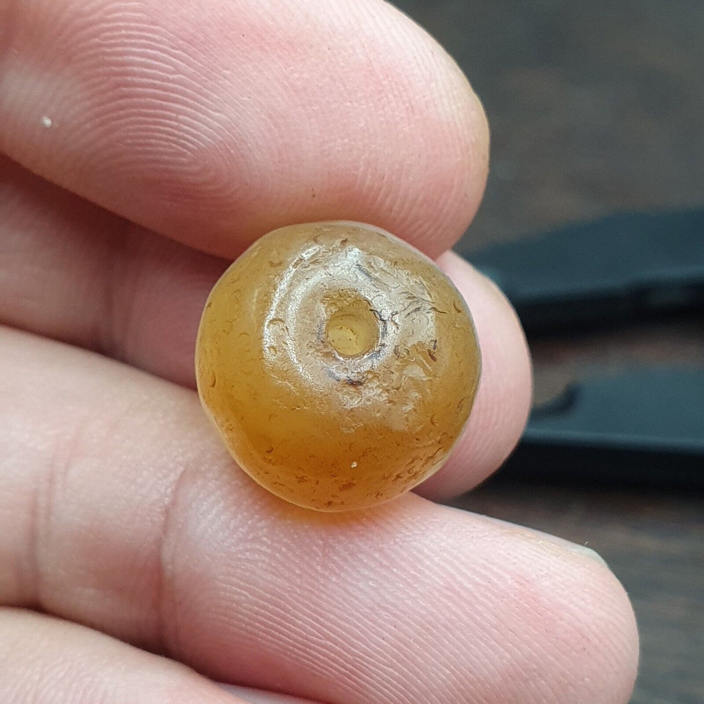 Ancient antique himalayan tibetan bangali agate beads jnt-74