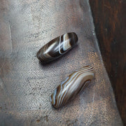 Himalayan Eye Beads, Vintage Soleimani Agate Lot | Indo Tibetan Ethnic Necklace, Collector Set, Black Pendant