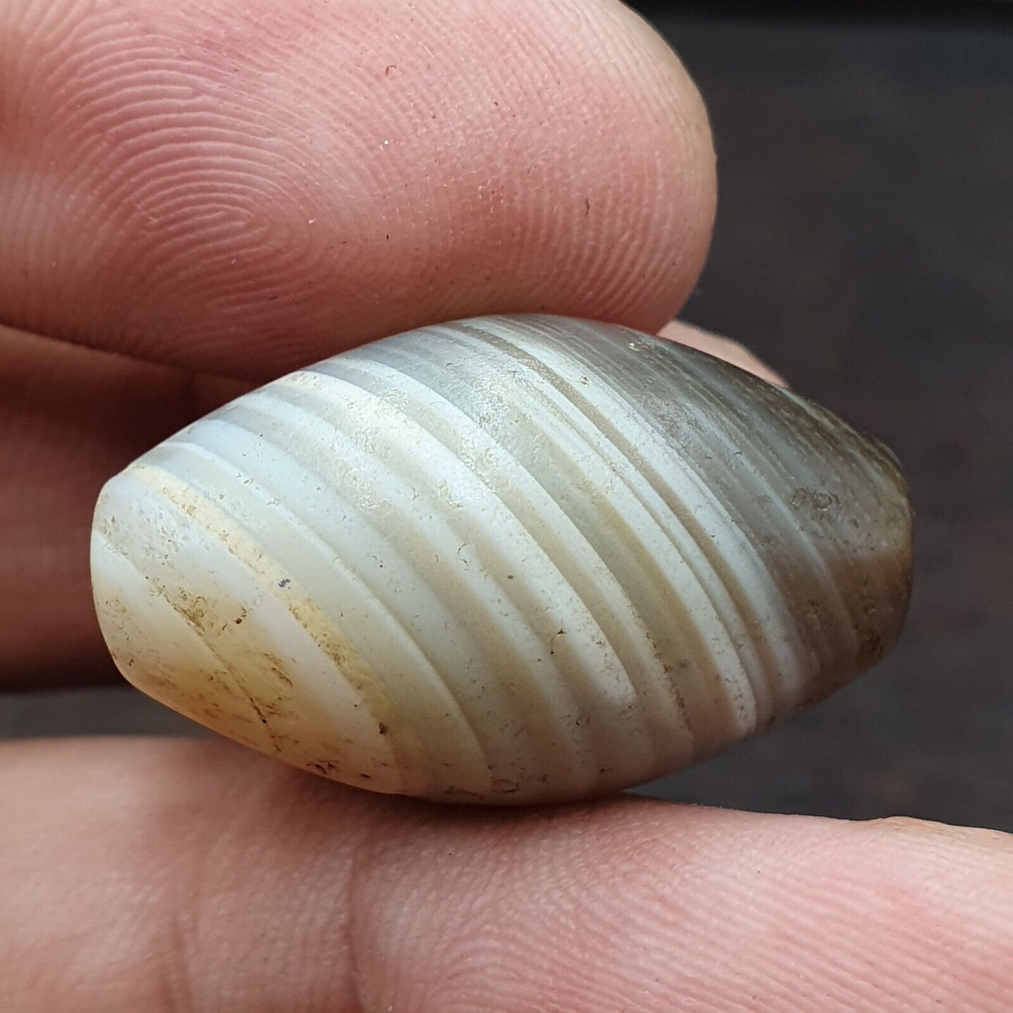 Ancient agate suleimani natural eye pattern agate bead jnt-s3