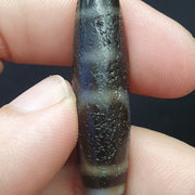 Himalayan Agate Dzi Bead: Tibetan Amulet Pendant