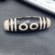 7 Eyes Tibetan Old Agate Dzi Bead Unique Pattern Amulet Pendant