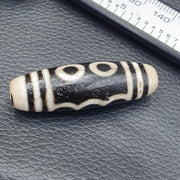 7 Eyes Tibetan Old Agate Dzi Bead Unique Pattern Amulet Pendant