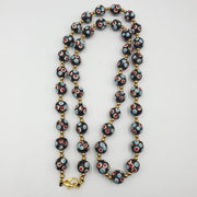 Venetian style skunk beads vintage thousand eyes beads strand