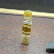 Unique Vintage Old Yemeni Eye Agate Middle Eastern Yellow Agate Bead