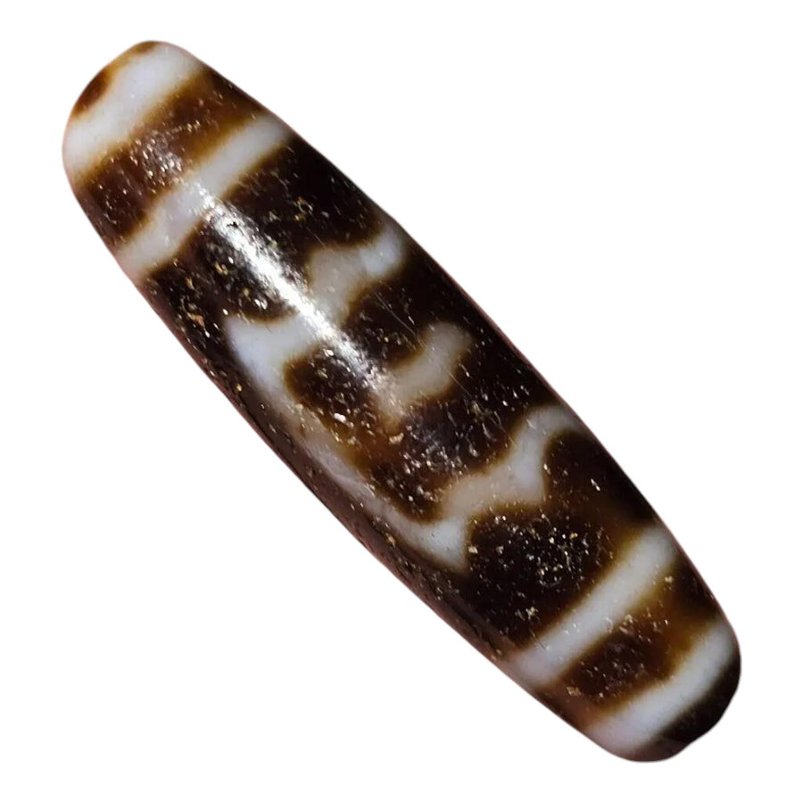 Vintage old himalayan indo tibetan agate beads unique pattern