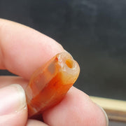 Ancient antique red carnelian agate bead natural agate