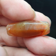 Ancient antique red carnelian agate bead natural agate