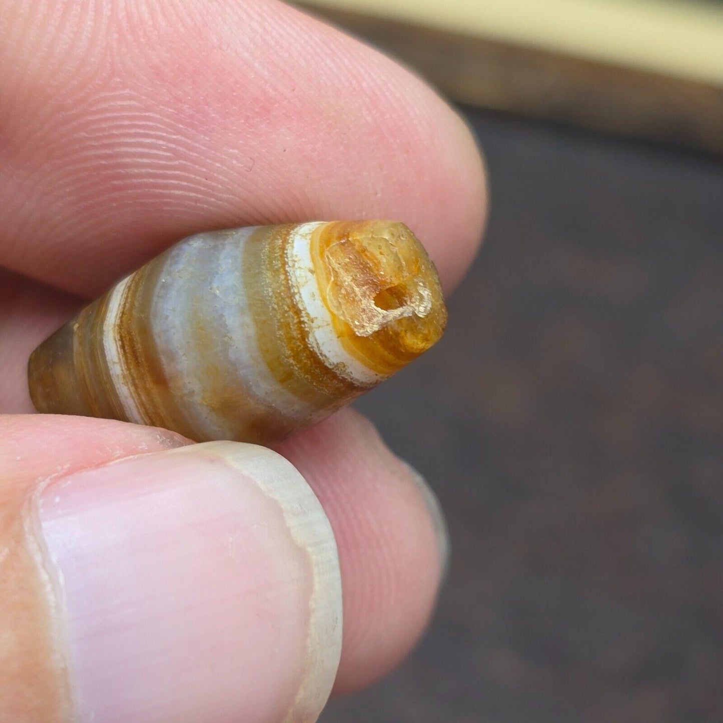 Ancient agate yemeni suleimani natural pattern agate bead sep_11