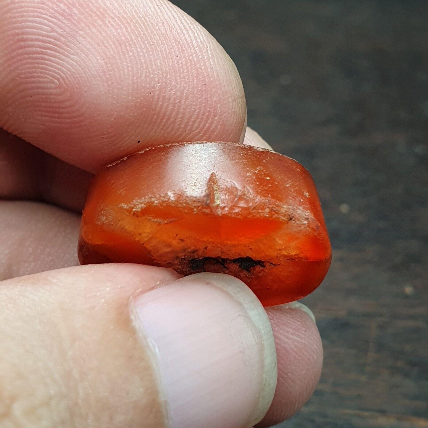 Antique Carnelian Agate Beads: Pre-1400 Afghanistan Stone Collectible