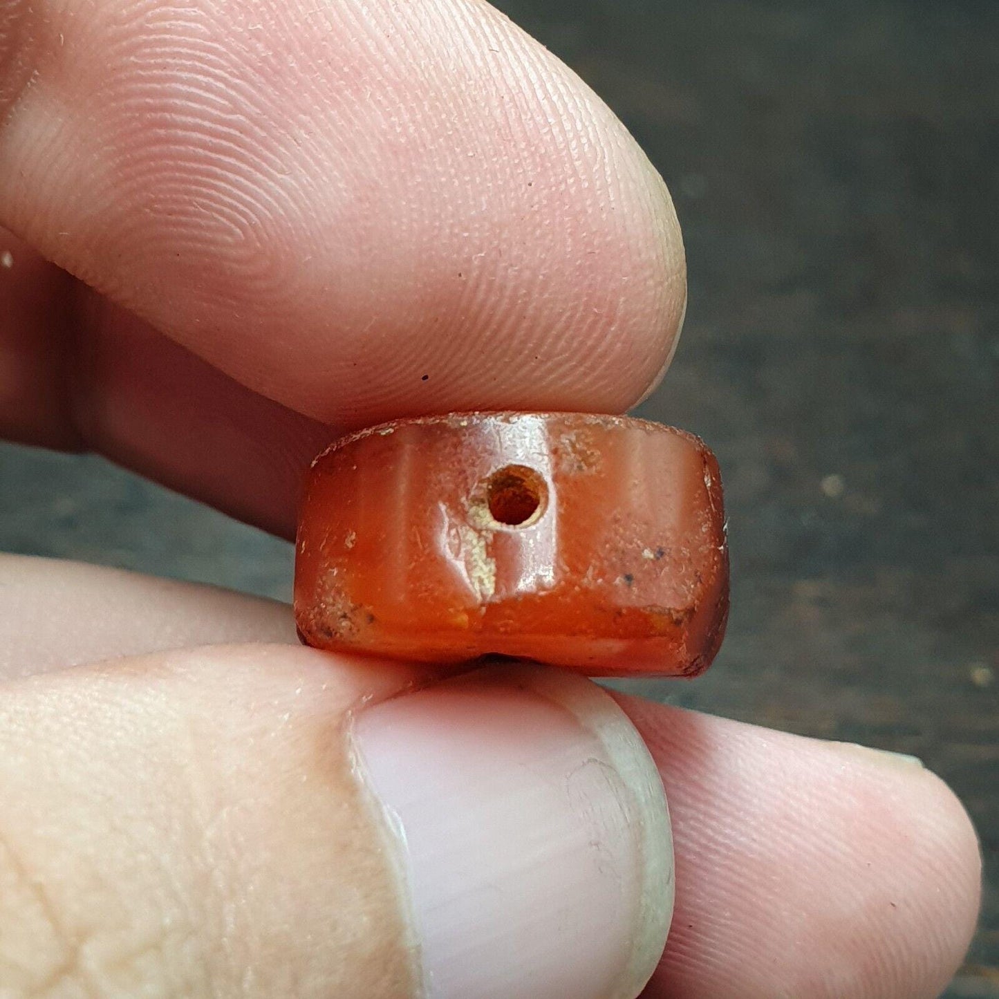 Antique Carnelian Agate Beads: Pre-1400 Afghanistan Stone Collectible