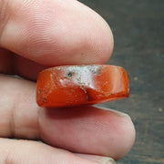 Antique Carnelian Agate Beads: Pre-1400 Afghanistan Stone Collectible