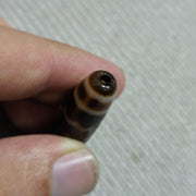 Vintage old himalayan indo tibetan agate beads unique pattern