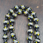 Vintage venetian style wedding cake glass beads necklace 12mm wdk-1.