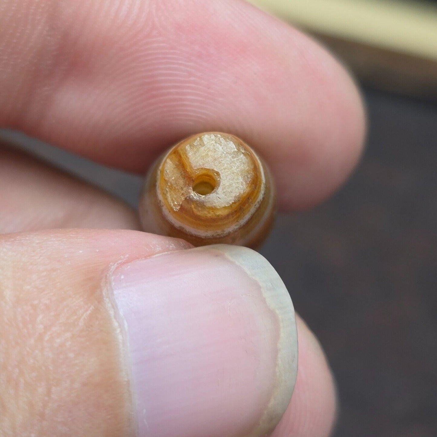 Ancient agate yemeni suleimani natural pattern agate bead sep_11