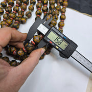 Vintage venetian style gabri and chevron mix glass beads necklace mx-870.
