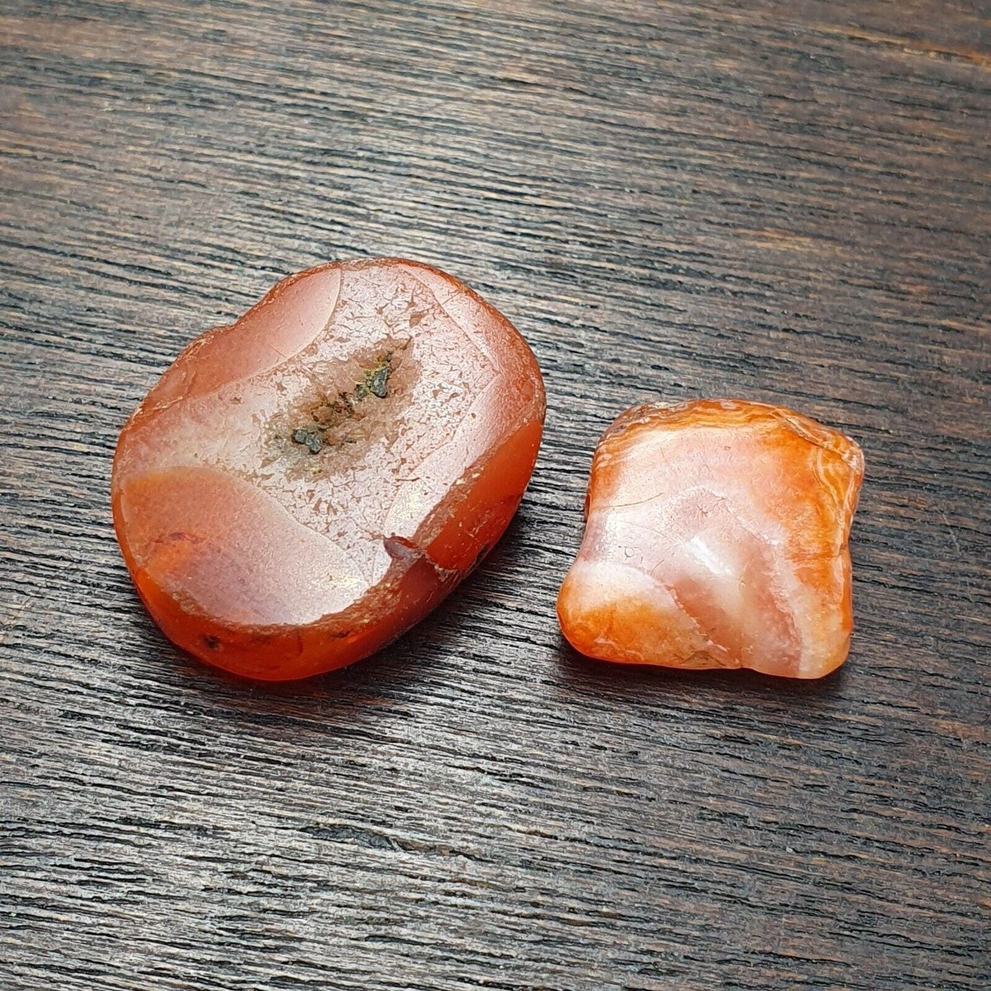 Antique Carnelian Agate Beads: Pre-1400 Afghanistan Stone Collectible