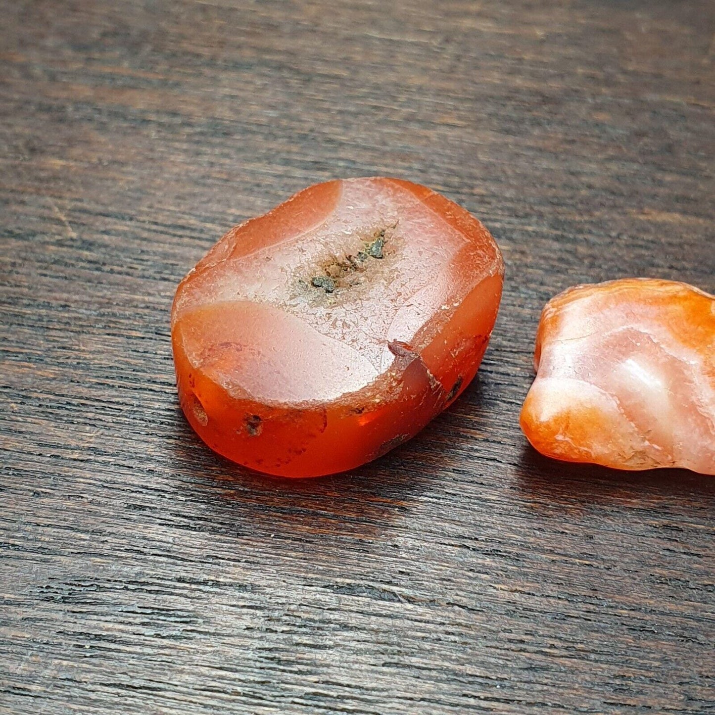 Antique Carnelian Agate Beads: Pre-1400 Afghanistan Stone Collectible