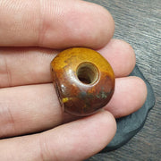 Antique jasper seal bead king intaglio stamp very rare pendent