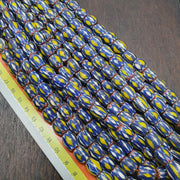 East Oasis Vintage Venetian Chevron Glass Bead Strand African Style 26 Inch