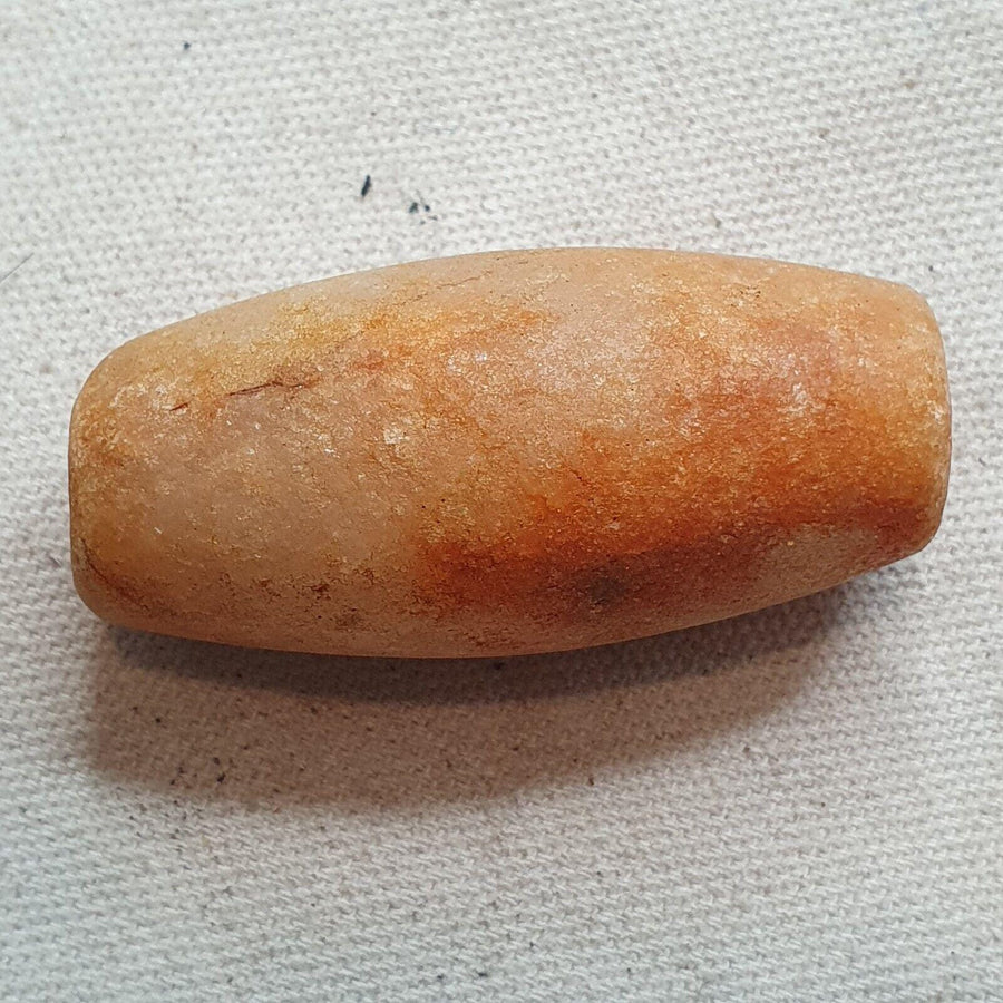 Ancient African Crystal Tube Bead: Mali Collectible, Pre-1400