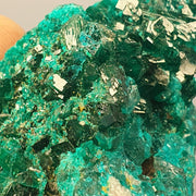 Green Dioptase Crystal Specimen: Congo Druzy Crystals (447 Carats)