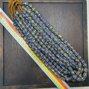 East Oasis Vintage Venetian Chevron Glass Bead Strand African Style 26 Inch