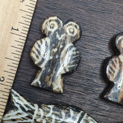 Lot 5 south asian burmese old pyu pumtek amulets bead pendents