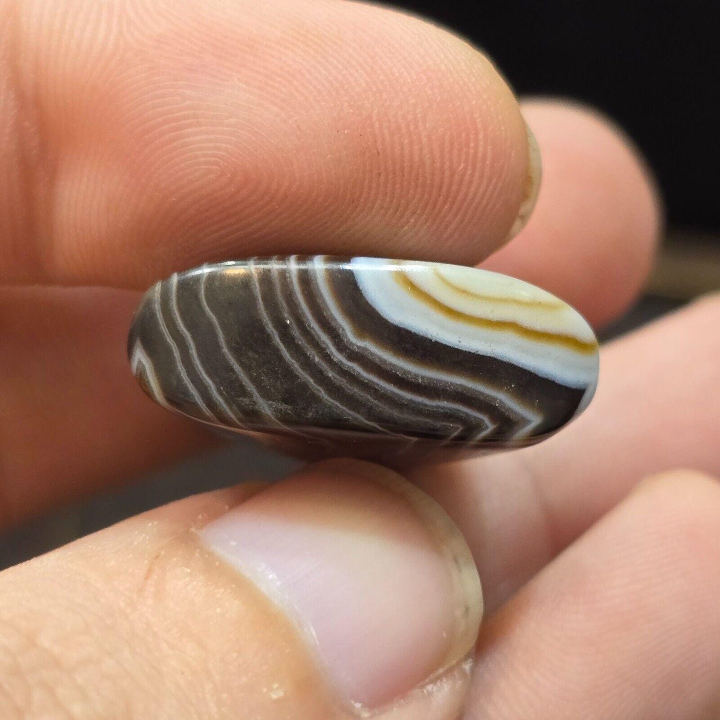 Antique tibetan himalayan agate  amulet bead #4