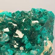 Green Dioptase Crystal Specimen: Congo Druzy Crystals (447 Carats)