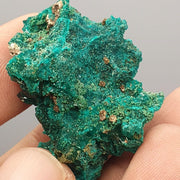 Green Dioptase Crystal Specimen: Congo Druzy Mineral, 119 Carats