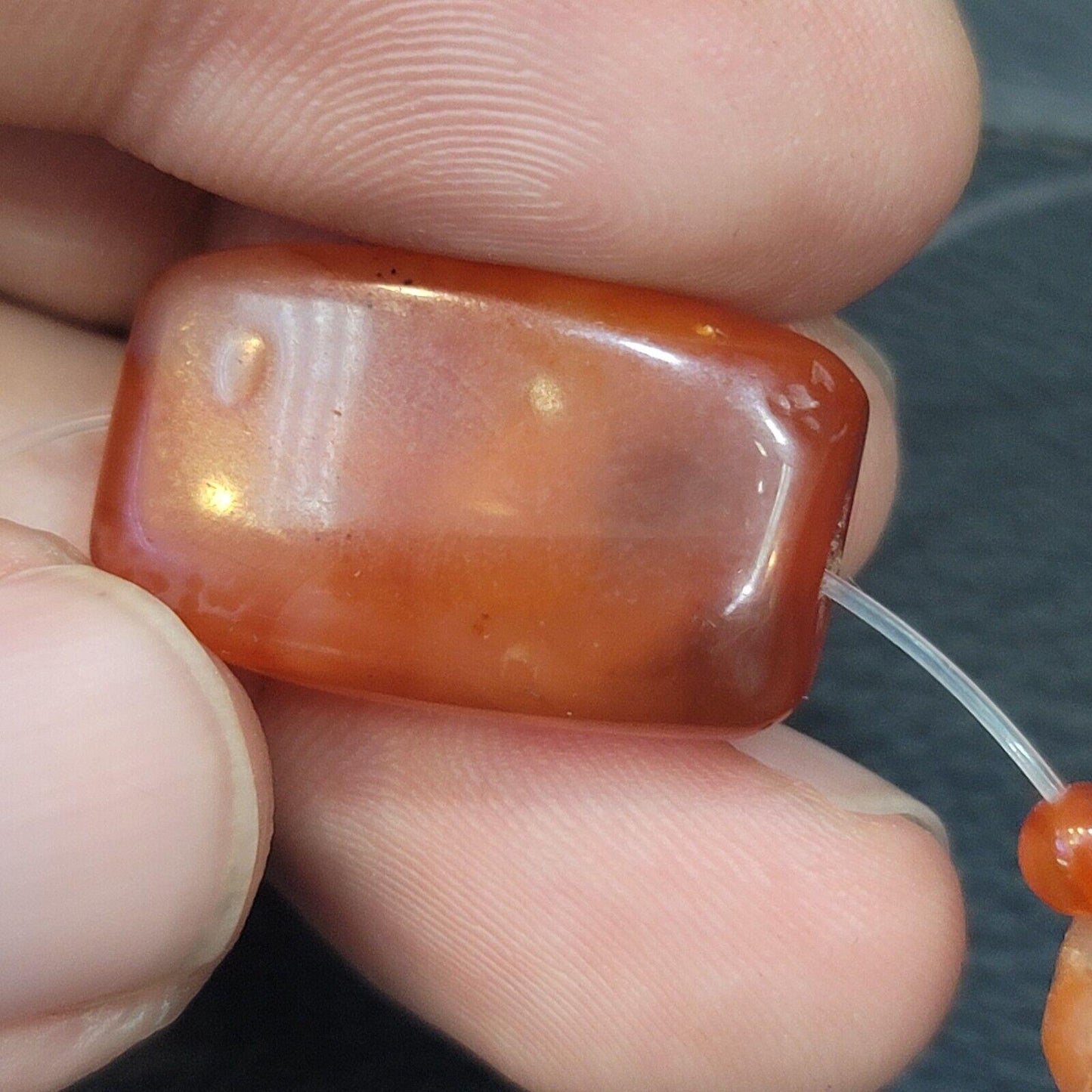 Antique Khorasan Carnelian Agate Beads: African Art Lot