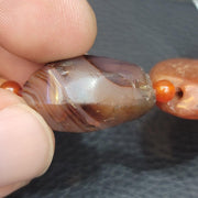 Antique Khorasan Carnelian Agate Beads: African Art Lot