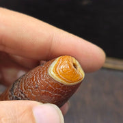 Dragon Skin Agate Bead: Himalayan Tibetan Amulet