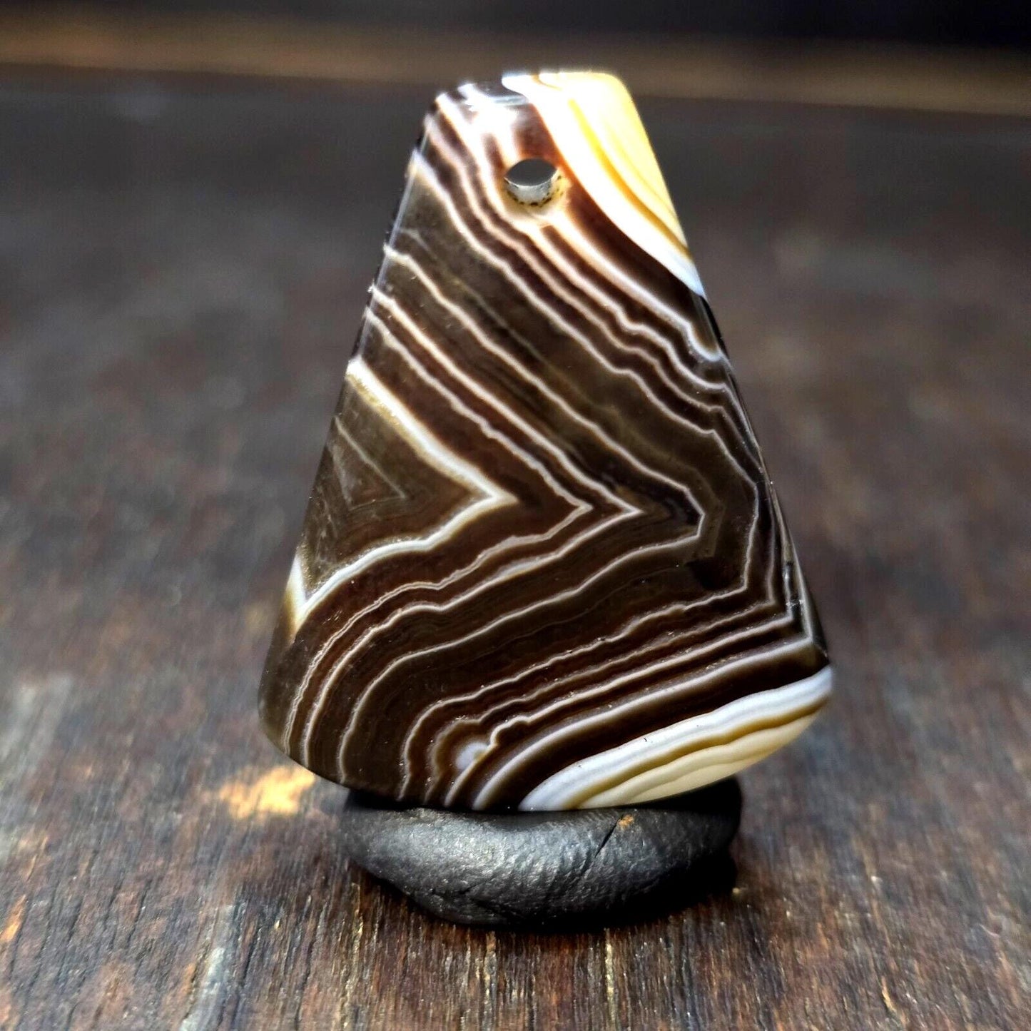 Antique tibetan himalayan agate  amulet bead #4