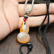 Unique tibetan himalayan orange eyes agate amulet bead #20