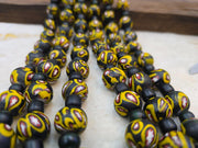 Venetian Inspired, Millefiori Statement Focals | Venetian Murano Glass | 20mm Heavyweight Mosaic, Vintage Moretti
