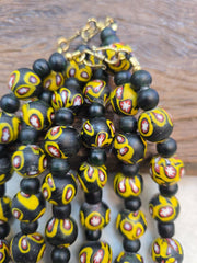 Venetian Inspired, Millefiori Statement Focals | Venetian Murano Glass | 20mm Heavyweight Mosaic, Vintage Moretti