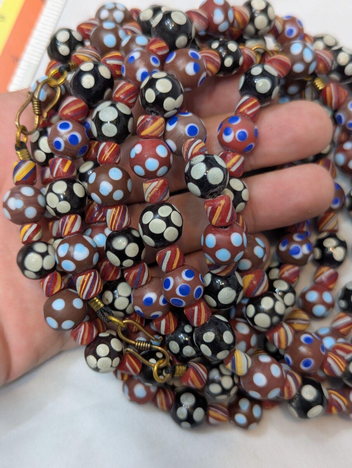 Skunk venetian inspired beads thousand eye | east oasis antique collection