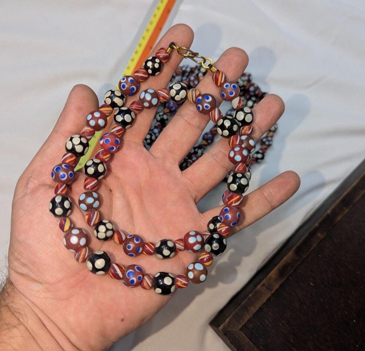 Skunk venetian inspired beads thousand eye | east oasis antique collection