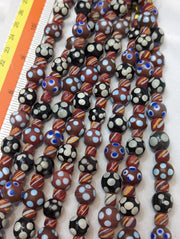 Skunk venetian inspired beads thousand eye | east oasis antique collection