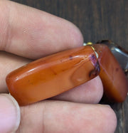 Antique lot 6 old himalayan indo tibetan carnelian agate beads lot agt-jn-4