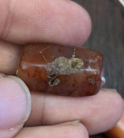 Antique lot 6 old himalayan indo tibetan carnelian agate beads lot agt-jn-4